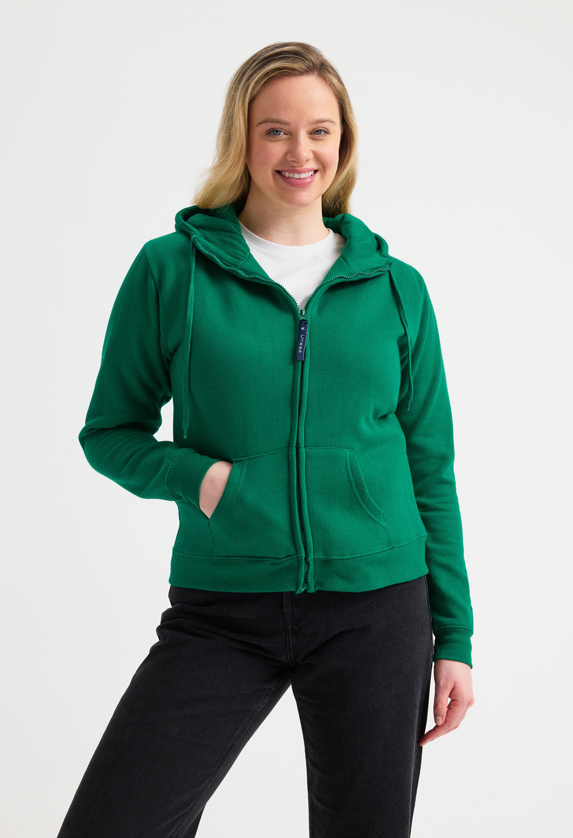 Ladies Classic Full Zip Hooded Sweatshirt (Print Front & Back Included)