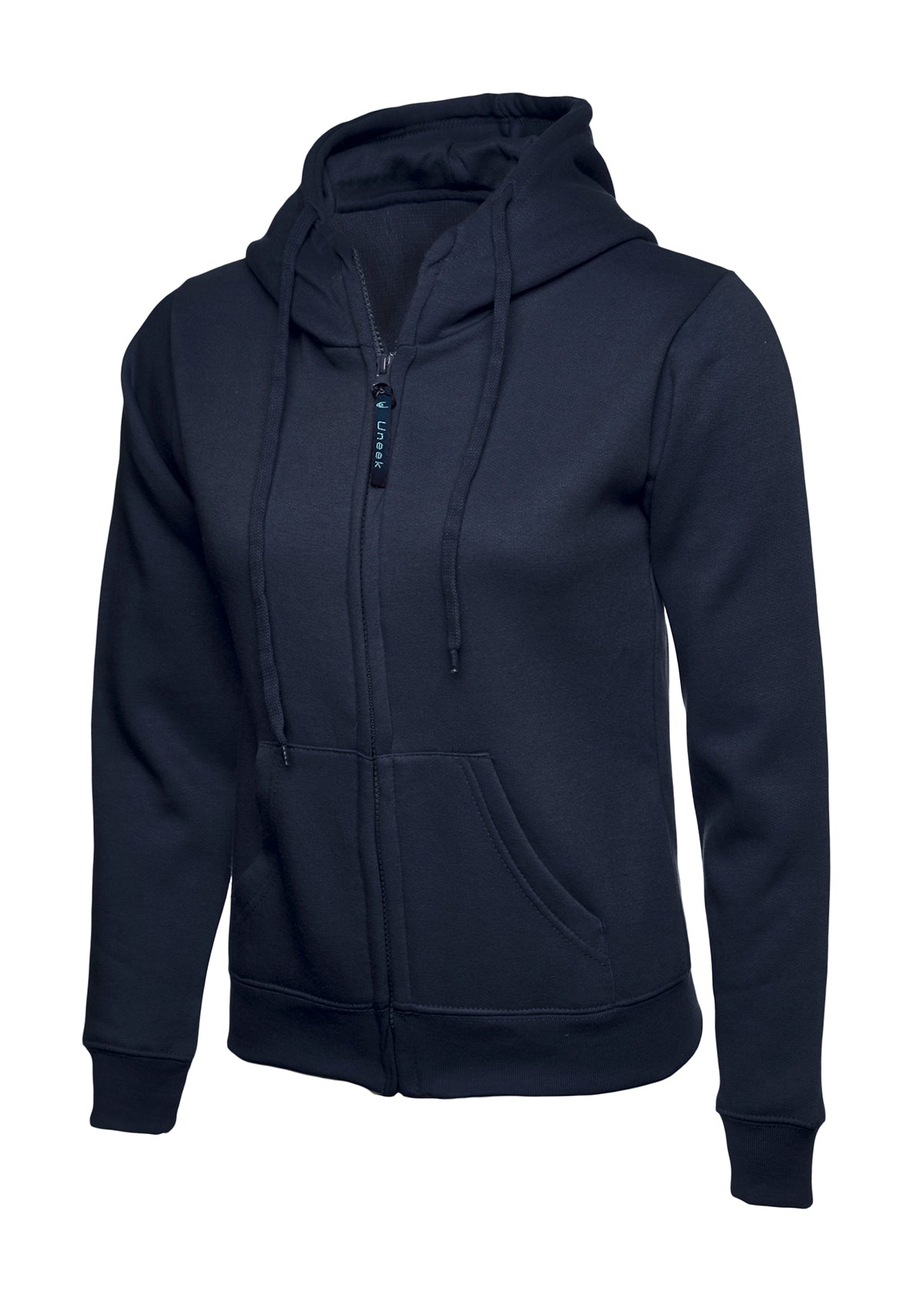 Ladies Classic Full Zip Hooded Sweatshirt (Print Front & Back Included)