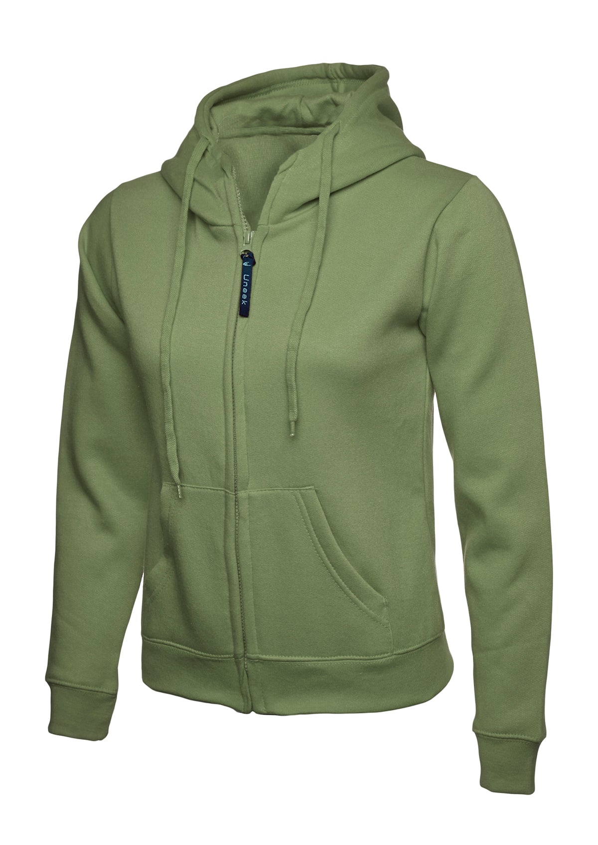 Ladies Classic Full Zip Hooded Sweatshirt (Print Front & Back Included)