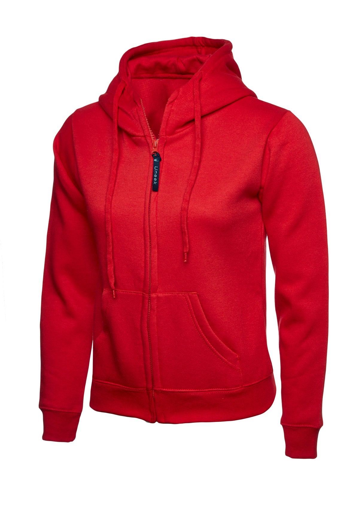 Ladies Classic Full Zip Hooded Sweatshirt (Print Front & Back Included)