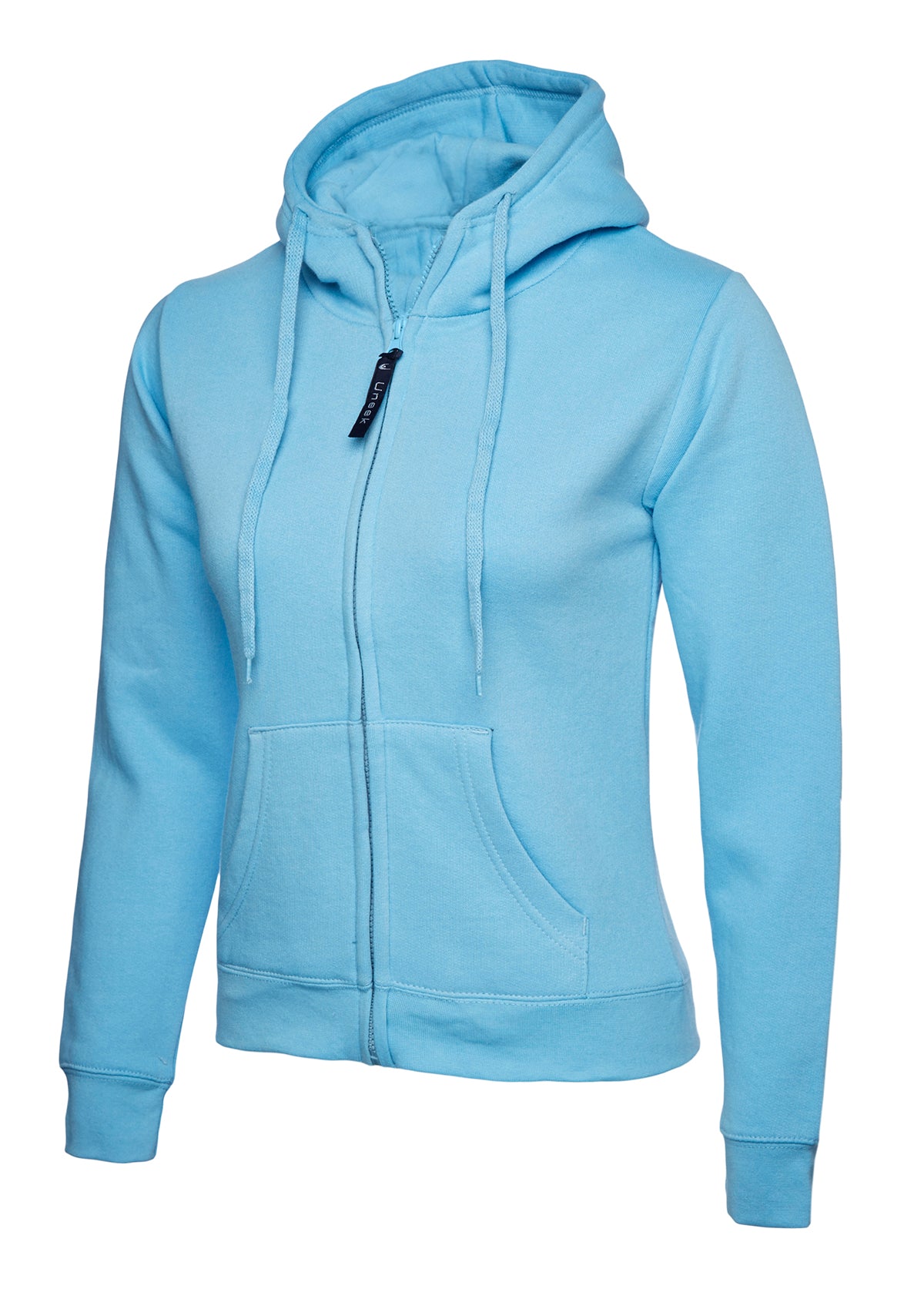 Ladies Classic Full Zip Hooded Sweatshirt (Print Front & Back Included)