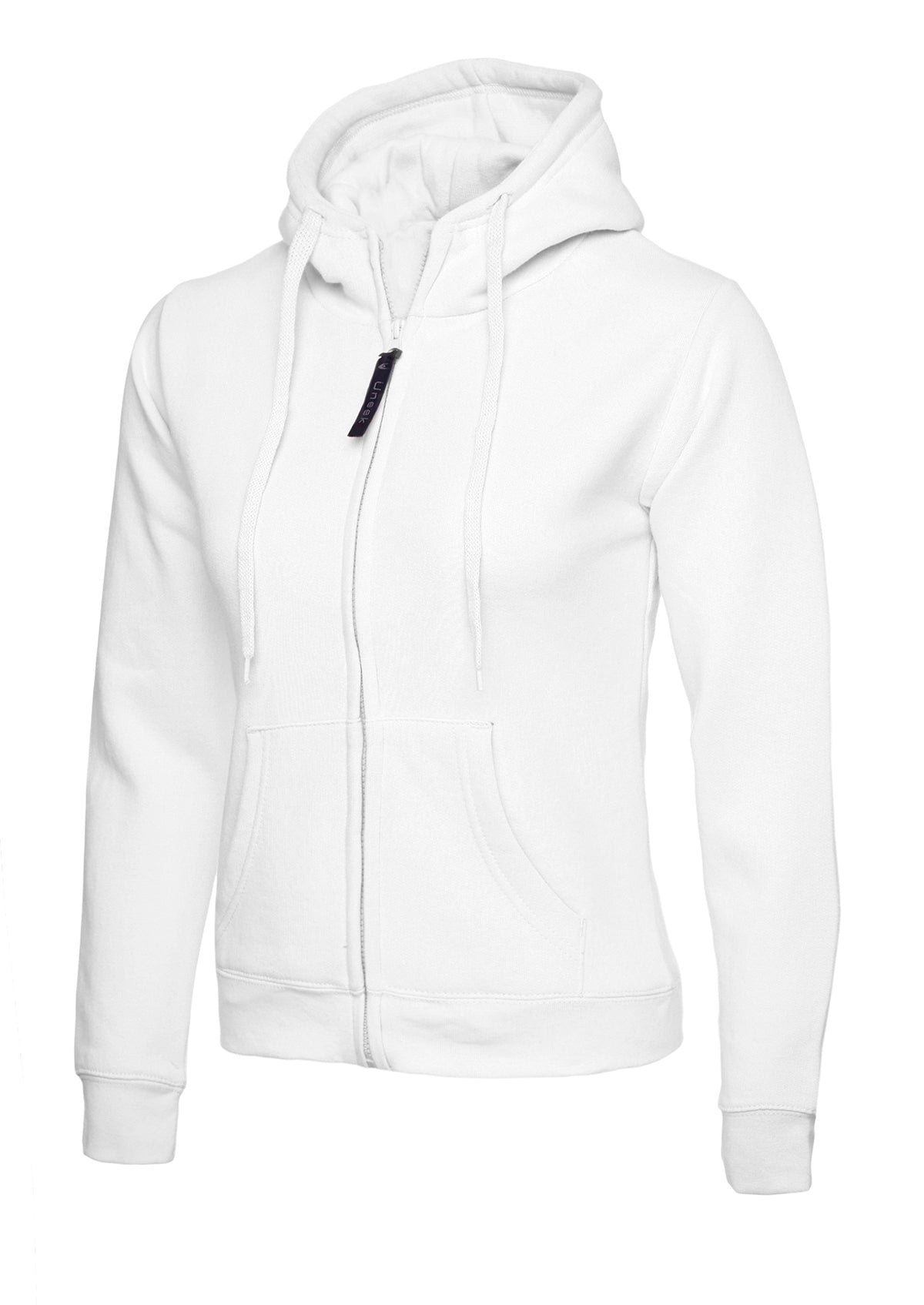 Ladies Classic Full Zip Hooded Sweatshirt (Print Front & Back Included)