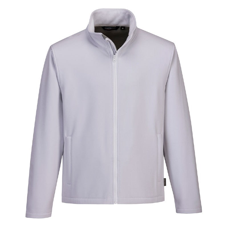 White Softshell Size Large