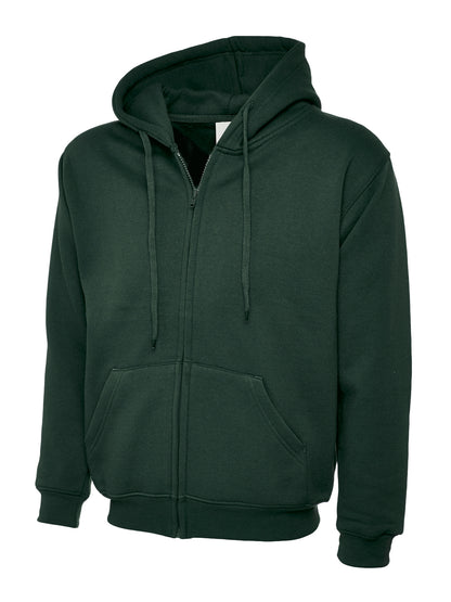 Adults Classic Full Zip Hooded Sweatshirt (Print Front & Back Included)