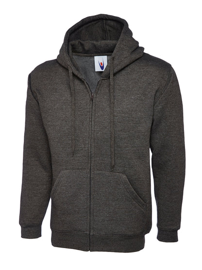Adults Classic Full Zip Hooded Sweatshirt (Print Front & Back Included)