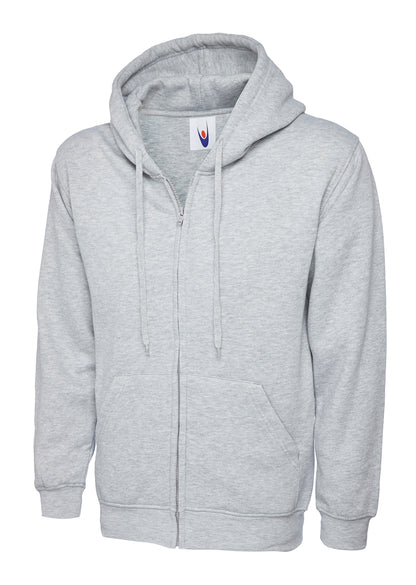Adults Classic Full Zip Hooded Sweatshirt (Print Front & Back Included)