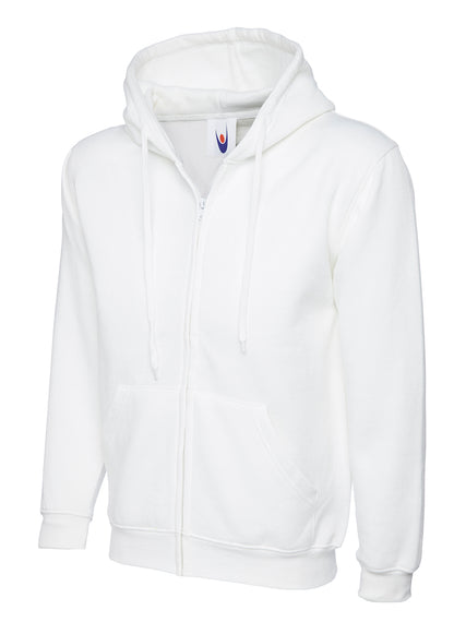 Adults Classic Full Zip Hooded Sweatshirt (Print Front & Back Included)